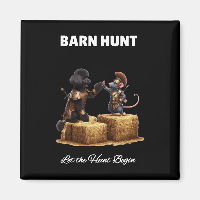 Imã Byrn Hunt Lover - Rato Do Guerreiro E Poodô Negro (Frente)
