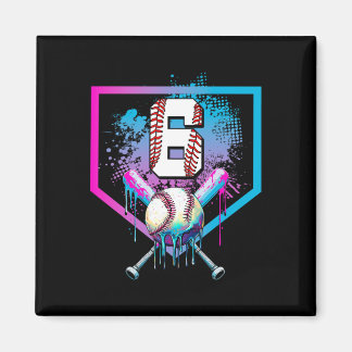 Imã Bysebyll Drip 6th Birthday Home Plate Boys Youth 6