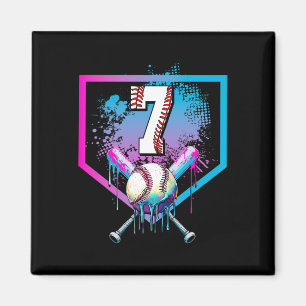 Imã Bysebyll Drip 7º Aniversário Home Plate Meninos Ju
