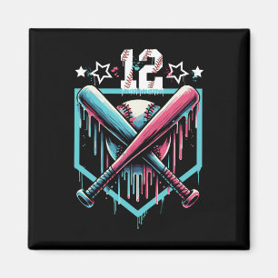 Imã Bysebyll Drip Aniversário de 12 anos Meninos Númer