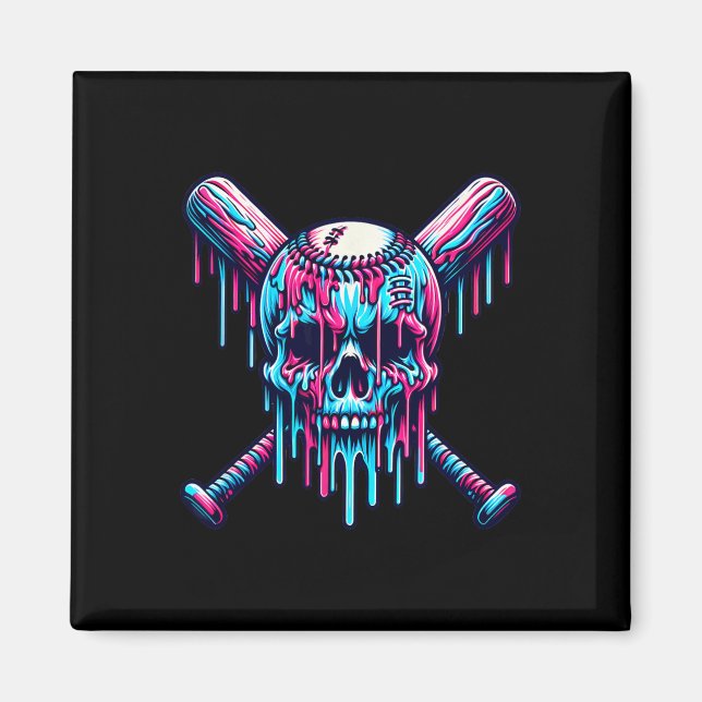 Imã Bysebyll Skull Drip Bysebyll Drip Bysebyll Sorvete (Frente)