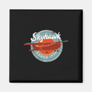 Imã C172 Skyhawk Avião Antigo Retro Piloto Voador Pres