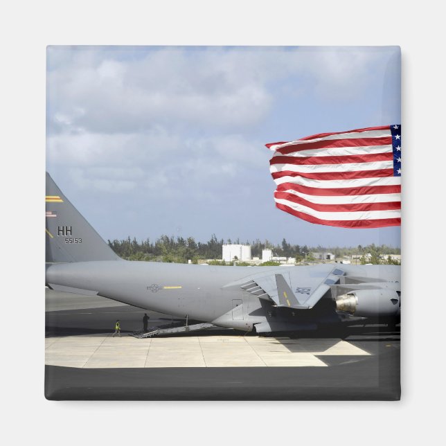 Imã C-17 Globemaster III senta-se no voo (Frente)