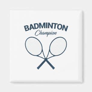 Imã C Campeão de Badminton I Raquete I Peteca I Badmin
