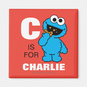 Imã C é para Cookie Monster   Adicione seu nome