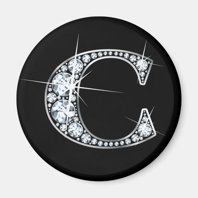 Imã "C" Faux-"Diamond Bling" Magnet (Frente)