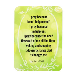 Ímã C.S. Lewis Prayer Poem Magnet