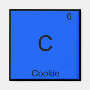 Imã C - Símbolo de Elemento de Química de Biscoito Eng