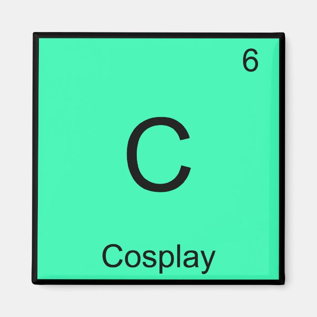 Imã C - Símbolo de Elemento de Química de Cosplay Teto (Frente)