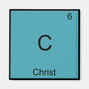 Imã C - Símbolo de Elemento de Química de Jesus Cris