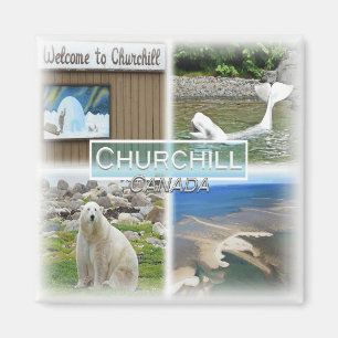 Imã CA0029 America, Canada, Churchill, Welcome Fridge