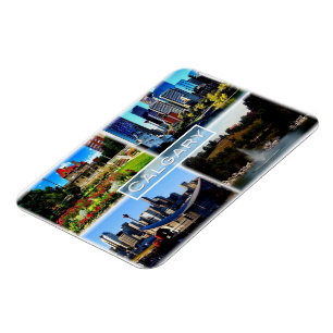 Ímã CA Alberta - Calgary - Jardim do Sangue Azul -