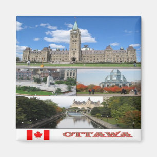 Imã CA - Canadá - Ottawa - Colagem Mosaica