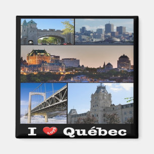 Imã CA - Canadá - Quebec - I Love