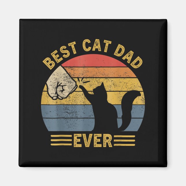 Imã Ca Men Cat Dad Ever Funny Cat Lover Gift  (Frente)