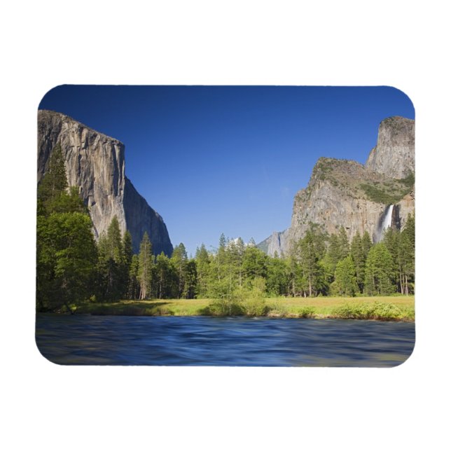 Ímã CA, Yosemite NP, Vista do Vale com El Capitan, (Horizontal)