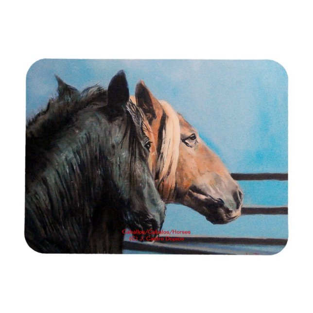Ímã Caballos/Cabalos/Horses (Horizontal)