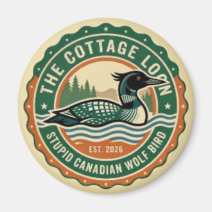 Imã Cabana Pato Lobo Canadense Idiota Pássaro