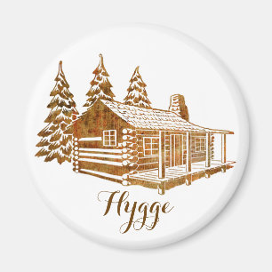 Imã Cabana rústica de madeira Cosy - Hygge ou seu