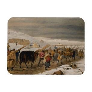 Ímã Cabanas e roupa morna para o exército, placa 'de 