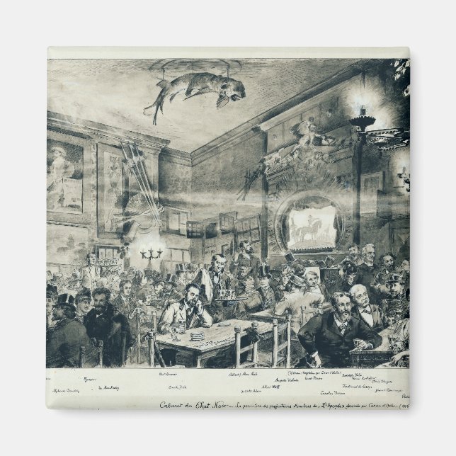 Imã Cabaret du Chat Noir, 1886 (Frente)