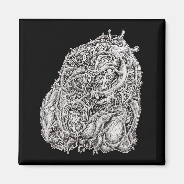 Imã Cabeça Cosmográfica de Brian Benson, Magnet (Frente)