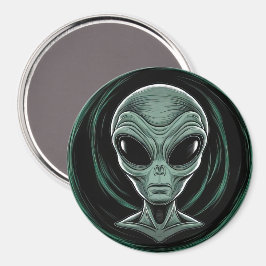 Imã Cabeça de Alienígena cinza
