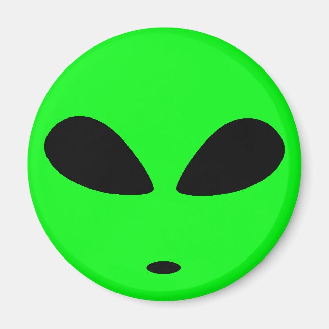 IMÃ CABEÇA DE ALIENÍGENA VERDE (Frente)