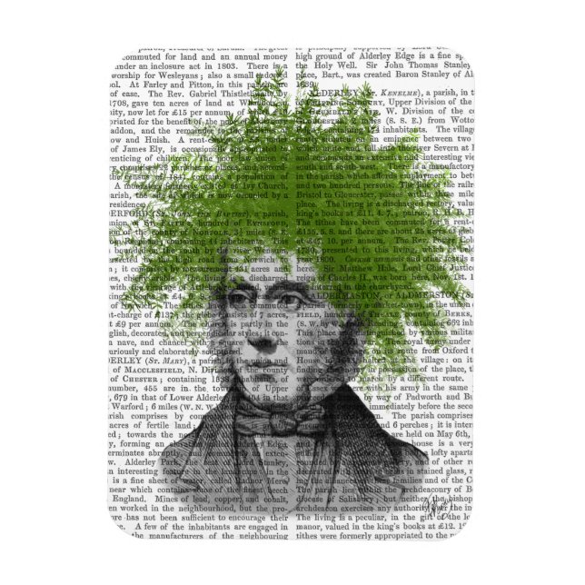 Ímã Cabeça de Asparagus Fern (Vertical)