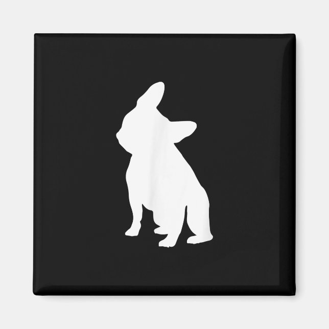 Imã Cabeça de Bulldog Francesa, Roupa de Inclinação, C (Frente)