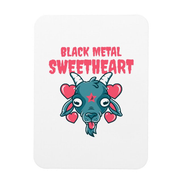 Ímã cabeça de cabra fofa baphomet (Vertical)