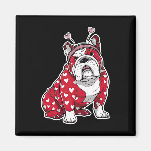 Imã Cabeça de Cachorro Bulldog Dia dos Namorados Xadre