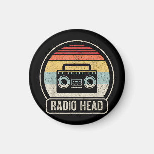 Imã Cabeça de Rádio Retroativa Vintage