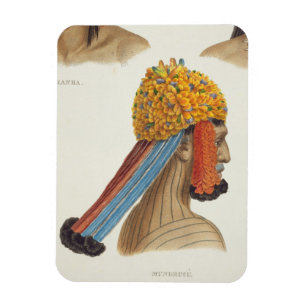 Ímã Cabeça de um homem do tribo de Mundrucu, 'de Trav