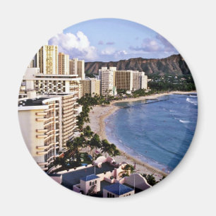 Imã Cabeça do diamante - praia de Waikiki, Oahu