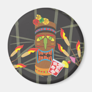 Imã Cabeça retro de Tiki