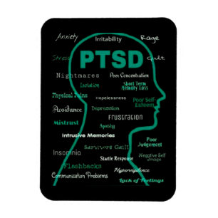 Ímã Cabeça/sintomas de PTSD