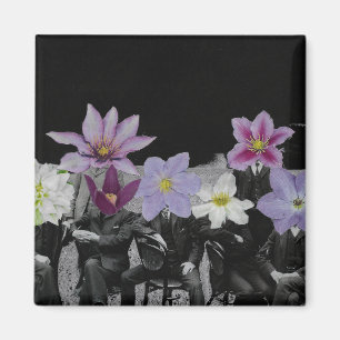 Imã Cabeças de flores no espaço - Magnet