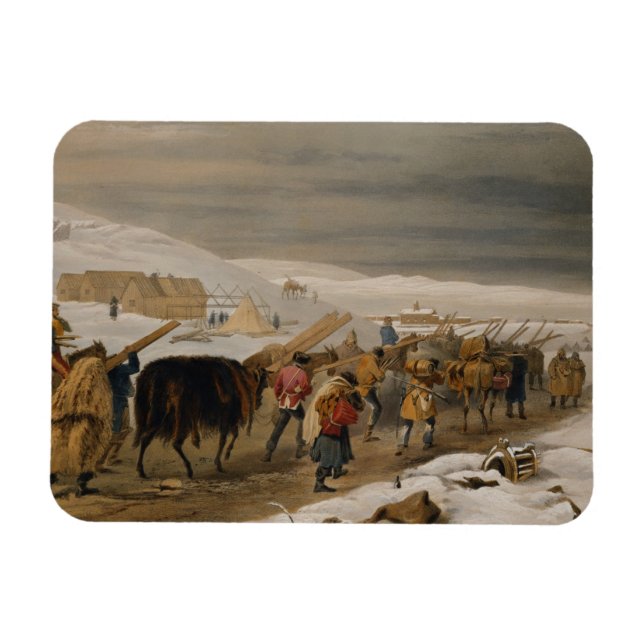 Ímã Cabeças e Vestuário Quente para o Exército, placa  (Horizontal)