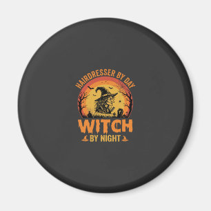 Imã Cabeleireiro De Dia Bruxa À Noite Design De Hallow