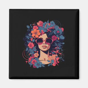 Imã Cabelo Afro Natural História Negra Orgulho Melani
