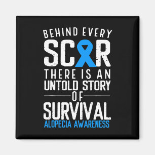 Imã Cabelo Balançoso Perda Azul Fita Alopecia Areata A