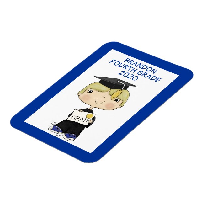 Ímã Cabelo louro de Formando pequeno (Left Side)