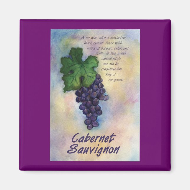 Imã Cabernet Sauvignon Wine Magnet (Frente)