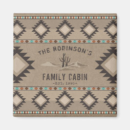 Imã Cabina da Família Rustic Southwest Native Cactus