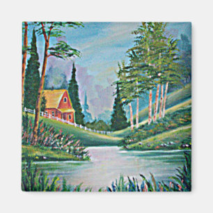 Imã Cabina pela pintura a óleo de fluxo