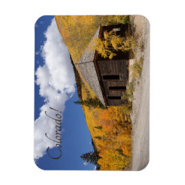 Ímã Cabina Russa em Aspens Amarelos Brilhantes no Colo