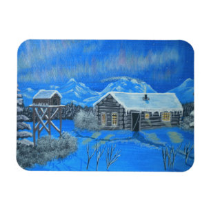 Ímã Cabine das luzes do norte