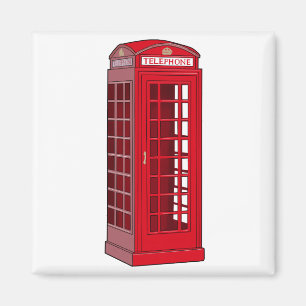 Imã Cabine de telefone inglesa vermelha