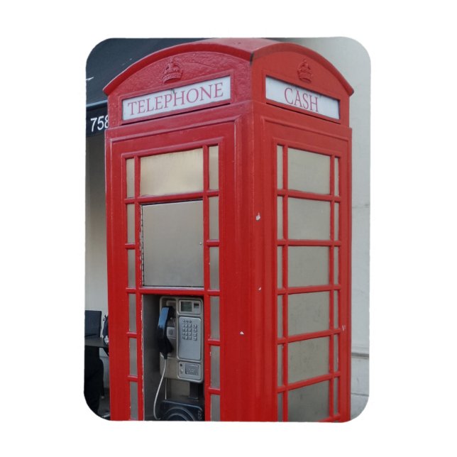 Ímã Cabine telefônica 3"x4" (Vertical)